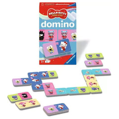 Ravensburger - Jeux de société - Domino Hello Kitty - Jeu de voyage - 3 Ans+ - Éducatif