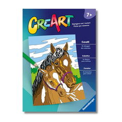 Ravensburger - CreArt - Livre de coloriage créatif - Chevaux - Arts et métiers