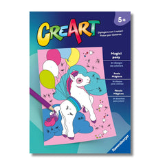Ravensburger - CreArt - Livre de coloriage créatif - Poneys magiques - Arts et loisirs créatifs