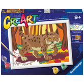 Ravensburger - Creart Lynx In The Woods - Painting By Numbers - Arts & Crafts