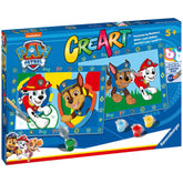 Ravensburger - Creart Paw Patrol - Painting By Numbers - Arts & Crafts