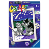 Ravensburger - Creart Puppies Under The Stars - Painting By Numbers - Arts & Crafts