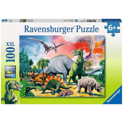 Ravensburger - Dinosaures - Parmi les Dinosaures - 100 Pièces - Puzzles
