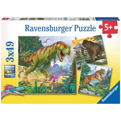 Ravensburger - Dinosaurs - Ruler Of Prehistoric Times - 3x49 Pieces - Puzzles