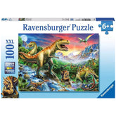 Ravensburger - Dinosaures - Avec les Dinosaures - 100 Pièces - Puzzles