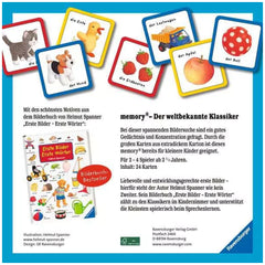Ravensburger - Premières images - Premiers mots Memory - Jeu de société - Édition allemande