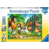 Ravensburger - Rassemblement d'animaux - 100 pièces - Puzzles