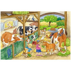 Ravensburger - Vie de Campagne Heureuse - 2x24 Pièces - Puzzles