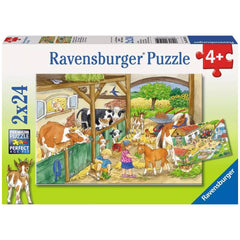 Ravensburger - Vie de Campagne Heureuse - 2x24 Pièces - Puzzles