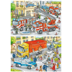 Ravensburger - Héros en action - 2x24 pièces - Puzzles