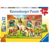 Ravensburger - Holidays On The Horse Farm - 2x12 Pieces - Puzzles