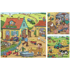 Ravensburger - Lots Going On On The Farm - 3x49 Pieces - Puzzles