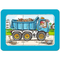 Ravensburger - Mes Premiers Puzzles - Excavatrices, Tracteurs et Camions-Bennes - 3X6 Pièces - Puzzles