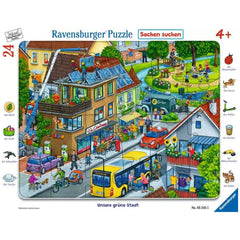 Ravensburger - Notre Ville Verte - 24 Pièces - Puzzles Éducatifs