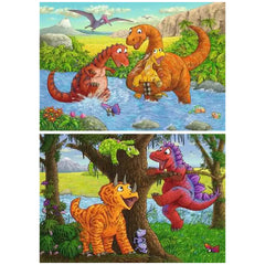 Ravensburger - Jouer avec les dinosaures - 2x24 pièces - Puzzles