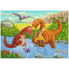 Ravensburger - Jouer avec les dinosaures - 2x24 pièces - Puzzles