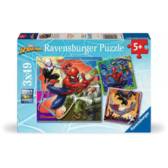 Ravensburger - Puzzle 3x49 Pièces Marvel Spider-Man - Puzzles