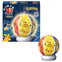 Ravensburger - Puzzles - Pokémon 3D Puzzle-Ball Night Light - 6-99 Years - Educational Play