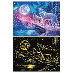 Ravensburger - Puzzles - Star Line Loup dans les aurores boréales 500pcs - 12 Ans