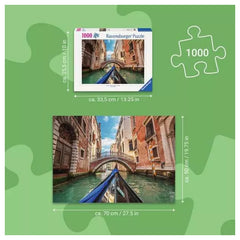 Ravensburger - Puzzles - Venice Gondola 1000pcs - 14+ Years - Italian Landscape