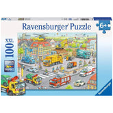 Ravensburger - Véhicules dans la ville - 100 pièces - Puzzles