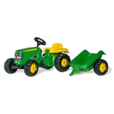 Rolly Toys - Rollykid Tracteur John Deere avec remorque Jouets à chevaucher