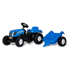 Rolly Toys - Rollykid Tracteur New Holland avec remorque Jouets à chevaucher
