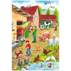 SCHMIDT SPIELE - À la ferme 3x24 pièces Puzzles pour enfants - Puzzles