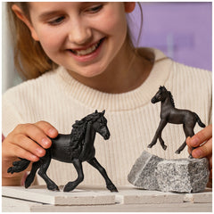 Schleich - Horse Club - Étalon Frison - Figurines d'action et de jouets - 13975
