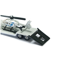 Siku - Remorque à plateau avec hélicoptère - Véhicules de jeu