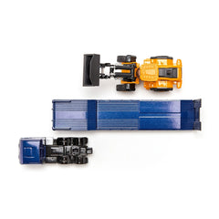 Siku - Camion MAN avec remorque basse et chargeur sur pneus JCB - Véhicules de jeu