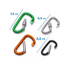 Simba - Camping Tools - Scout Metal Carabiner Set - 4-Piece - 3 Years - Outdoor Discovery