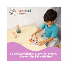 Simba - Jouets éducatifs - Planche sensorielle Eichhorn Montessori - Bois - 3 Ans+