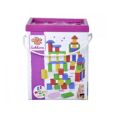 Simba - Jeux d'encastrement et d'empilage - Coffret de blocs en bois colorés 50 pièces - 12 Mois+