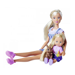 Simba - Steffi LOVE Famille de Lapins - Poupées, Ensembles de Jeux et Figurines