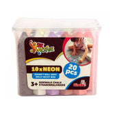 SIMBA - Be Active 20 Neon Sidewalk Chalks - Arts & Crafts