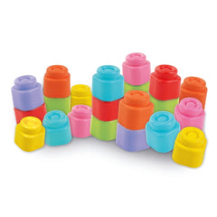 Soft Clemmy - Toucher et jouer 20 blocs de construction souples jouets d'activité pour bébé