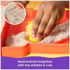 Spin Master - Ensemble de ferme Kinetic Sand - Jouets éducatifs