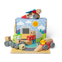Spin Master - Melissa & Doug Blockables Vehicles Set - Jouets de tri et d'empilage - 2 ans - 58100553