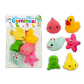 Teorema - Jouets de bain - GoGo Gommosi Animaux marins - Caoutchouc souple - 18M+