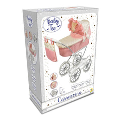 Teorema - Poupées - Ensemble de poussette de luxe 2-en-1 - Rose/Or - 3 Ans+
