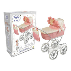 Teorema - Poupées - Ensemble de poussette de luxe 2-en-1 - Rose/Or - 3 Ans+
