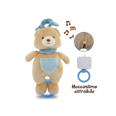 Teorema - Peluches - Ours en peluche musical GoGo - Lavable - 0 Mois - Aide au sommeil