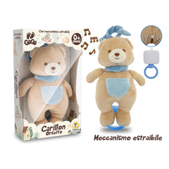 Teorema - Peluches - Ours en peluche musical GoGo - Lavable - 0 Mois - Aide au sommeil