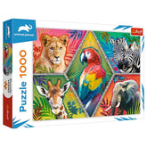 Trefl - Puzzle de 1000 Pièces - Puzzles - 14 - Animaux Exotiques - TRF10671