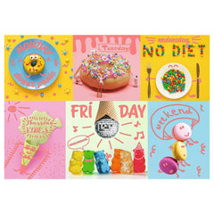 Trefl - 1000 Piece Puzzle - Neon Color Line Sweet Week - Puzzles Age +14 - TRF10580