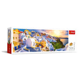 Trefl - Puzzle Panorama 1000 Pièces - Coucher de Soleil à Santorin - 14 - TRF29054
