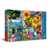 Trefl - Puzzle 1000 Pièces - Puzzles - 14+ - Tea Time Vie Campagne Oiseaux Chanteurs - TRF10848