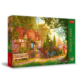 Trefl - Puzzle 1000 Pièces - Puzzles - 14+ - Tea Time Cottage de Chaume - TRF10803