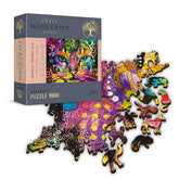 Trefl - Woodcraft Colorful Cat - Puzzles - +12 - TRF20148